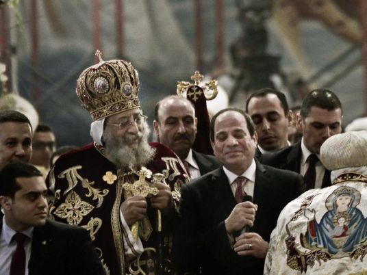 البابا تواضروس الثاني يهنئ السيسي بعيد الأضحى المبارك