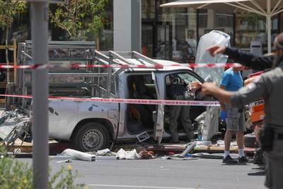 سبعة جرحى في هجوم دهس وطعن في تل أبيب الإسرائيلية